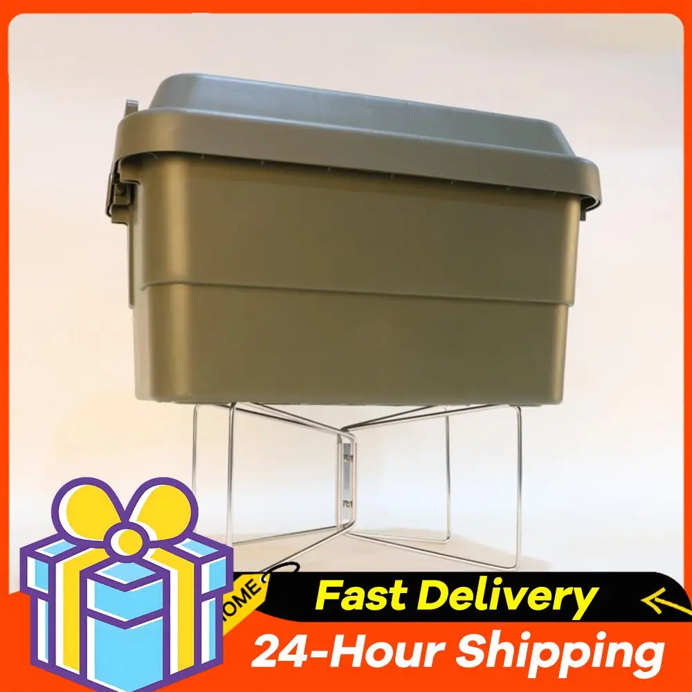 

Складная противоскользящая подставка для ведер из нержавеющей стали для пикника, барбекю, кемпинга, походов и приготовления пищи на открытом воздухе