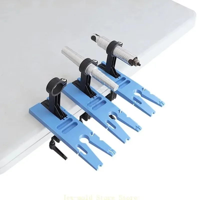 Professional Metalworking Bench Tool with Adjustable V-Slot C-Clamp for Jewelry Sawing Drilling and Table Processing