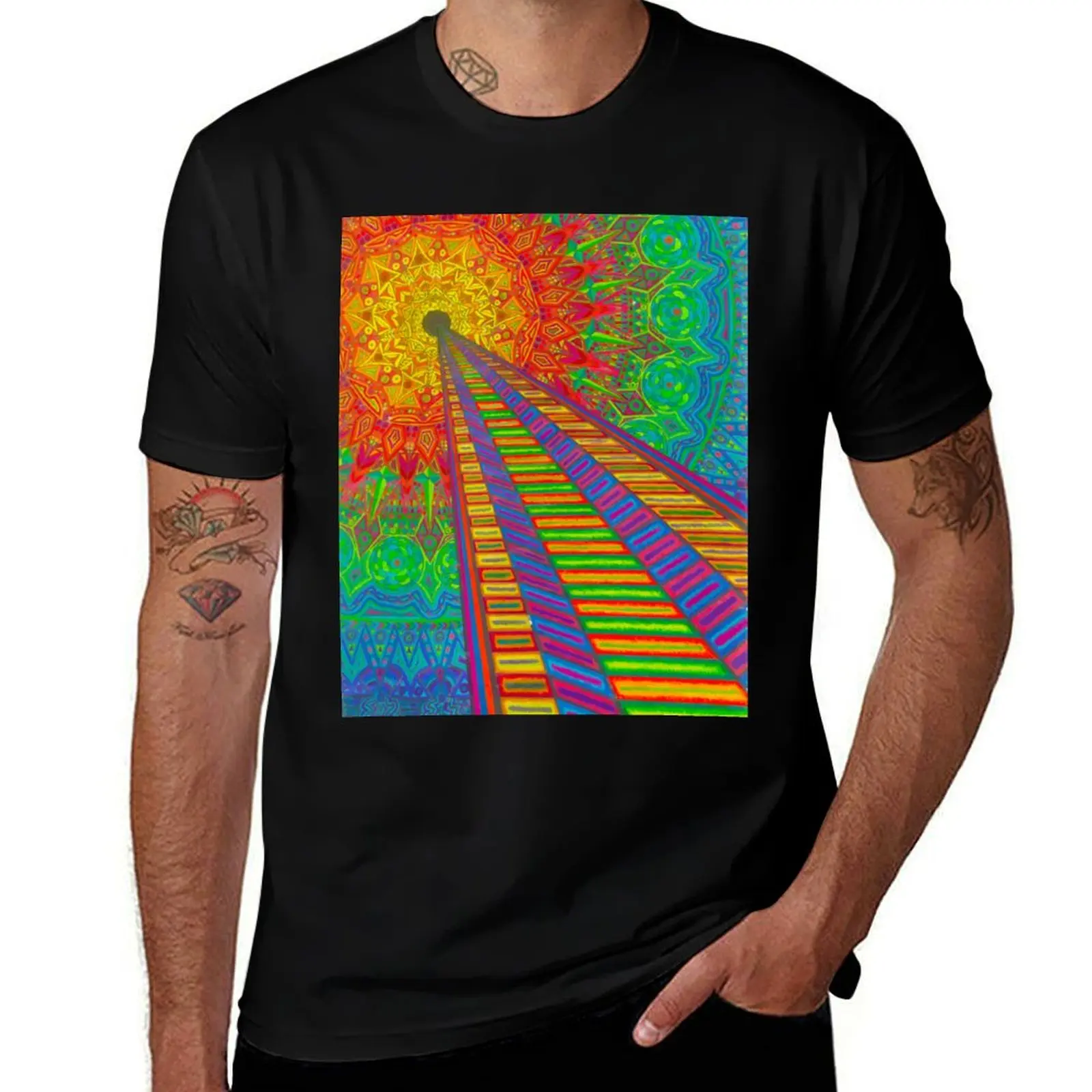 

graphic cotton shirt Dmt man shirt t man T-Shirt road t