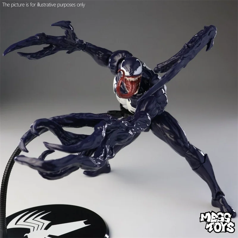 NUEVO Mess Toys Venom Lethal Neighbor Spider-Man Symbiotic Black Suit Messtoys Figura De Acción De Spiderman Modelo Anime Regalo - view 4