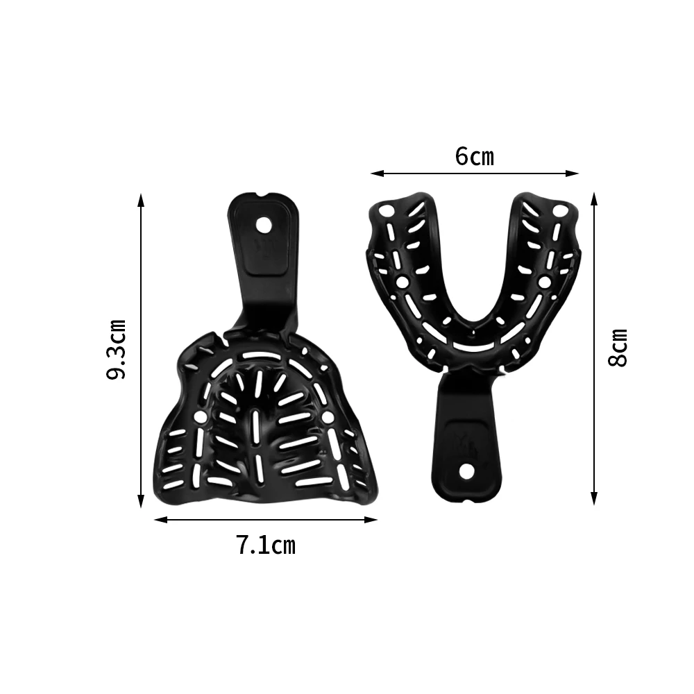 Vassoi per impronte dentali modello di protesi in plastica supporto per denti grande medio piccolo bocca anteriore bocca laterale strumento per odontoiatria dentisti