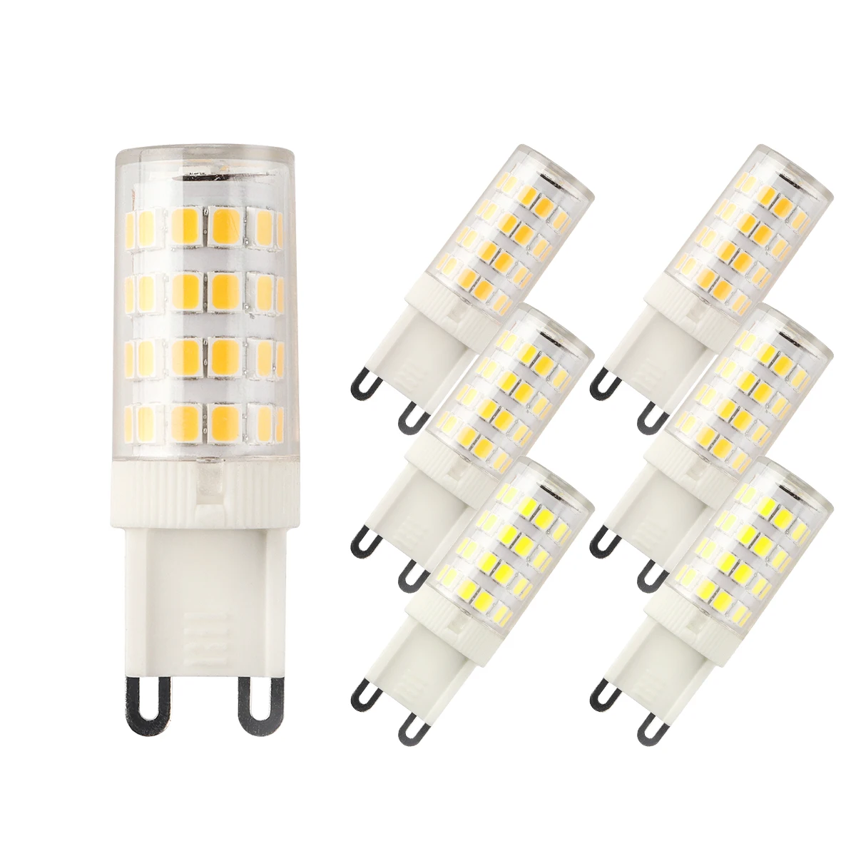 5PCS LED G9 corn lamp column light AC220V 3W no strobe warm white light adatto per lampadario crystal lamp