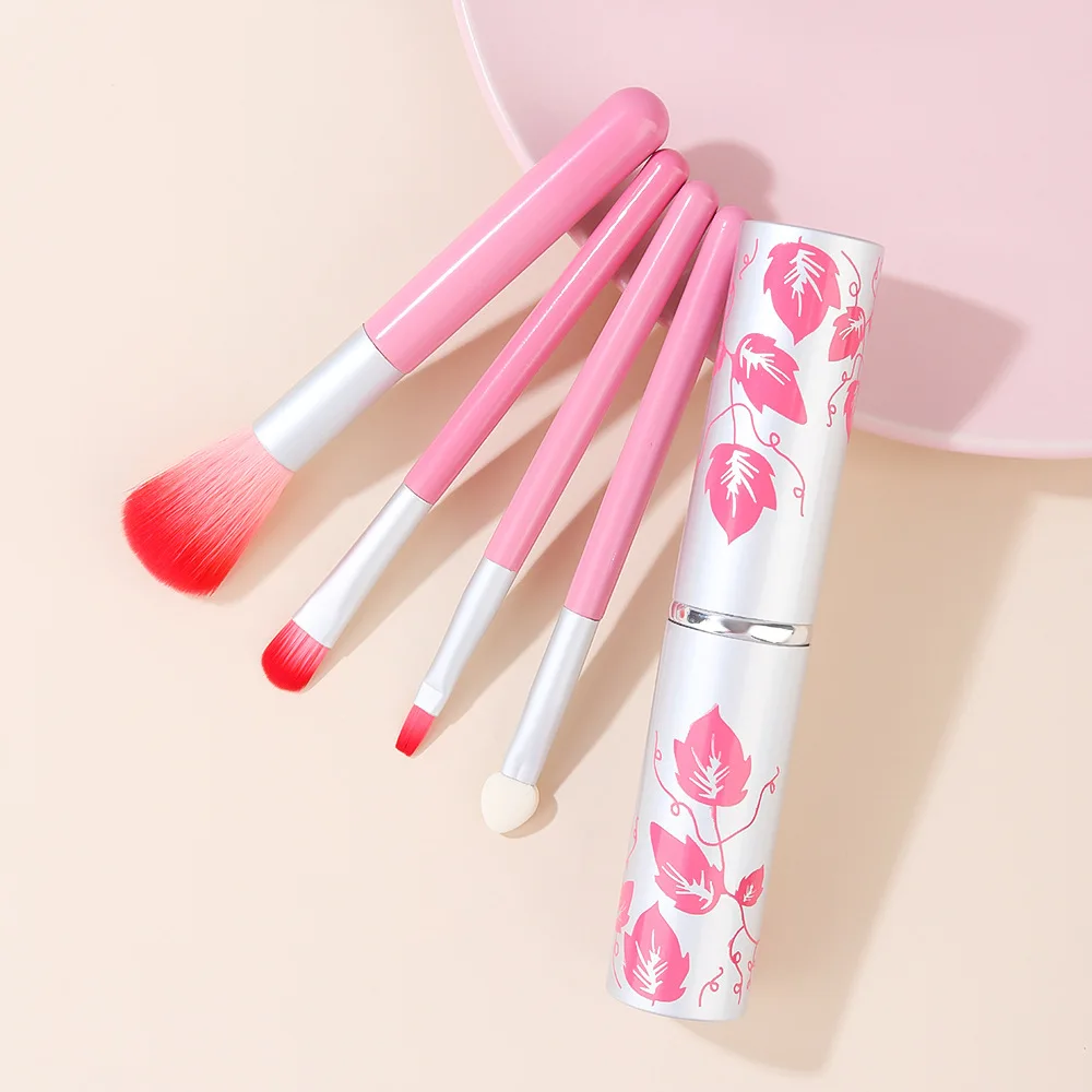 

50 шт., 4 в 1, портативная мини-Кисть для макияжа