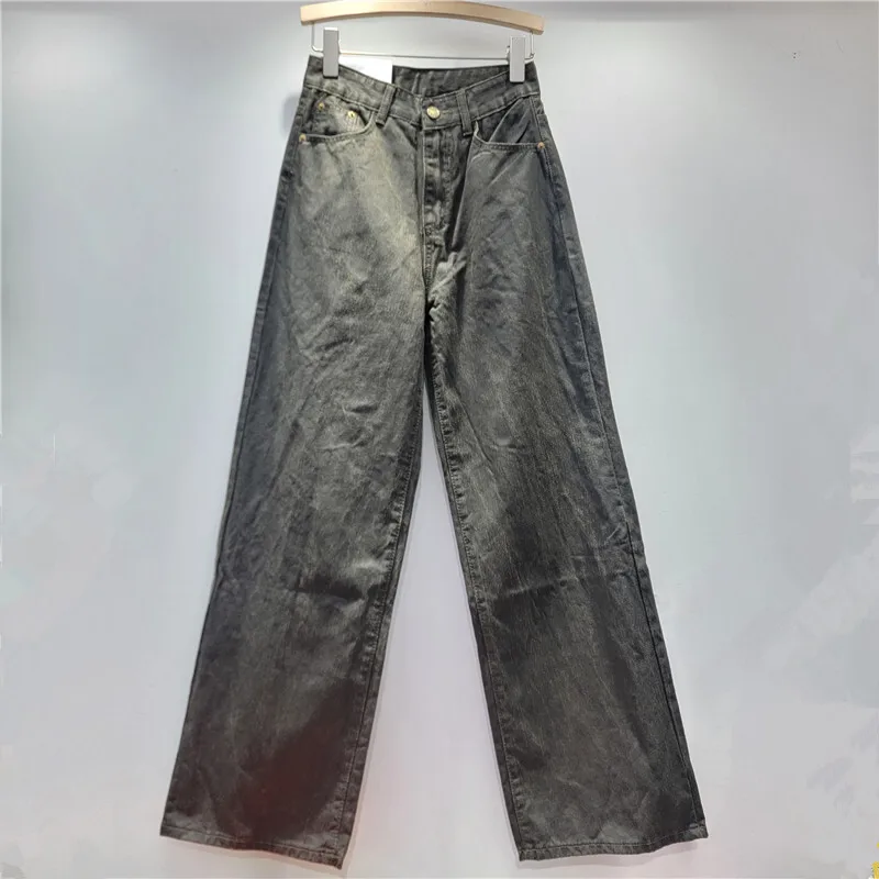 [ZOCI] Heavy Industry Brushing Wax, Staining, Dyeing, Doing Old, High Street Casual Pants, Angry Trendy, Style,