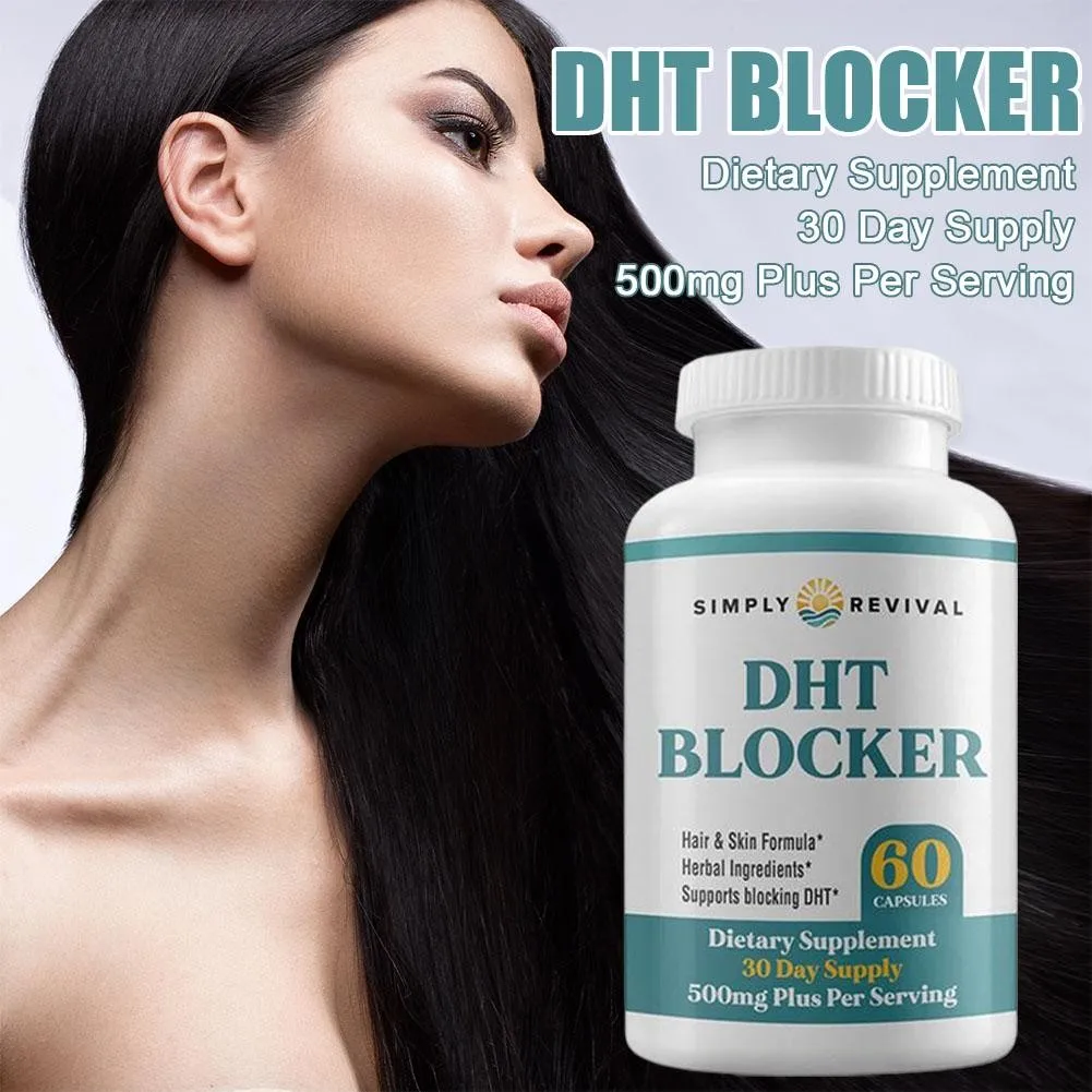 

DHT Blocker - Reduce hair shedding, Promotes Hair, Nails and Skin Health, Boost Energy Levels, Hair Growth Supplement, Non-GMO
