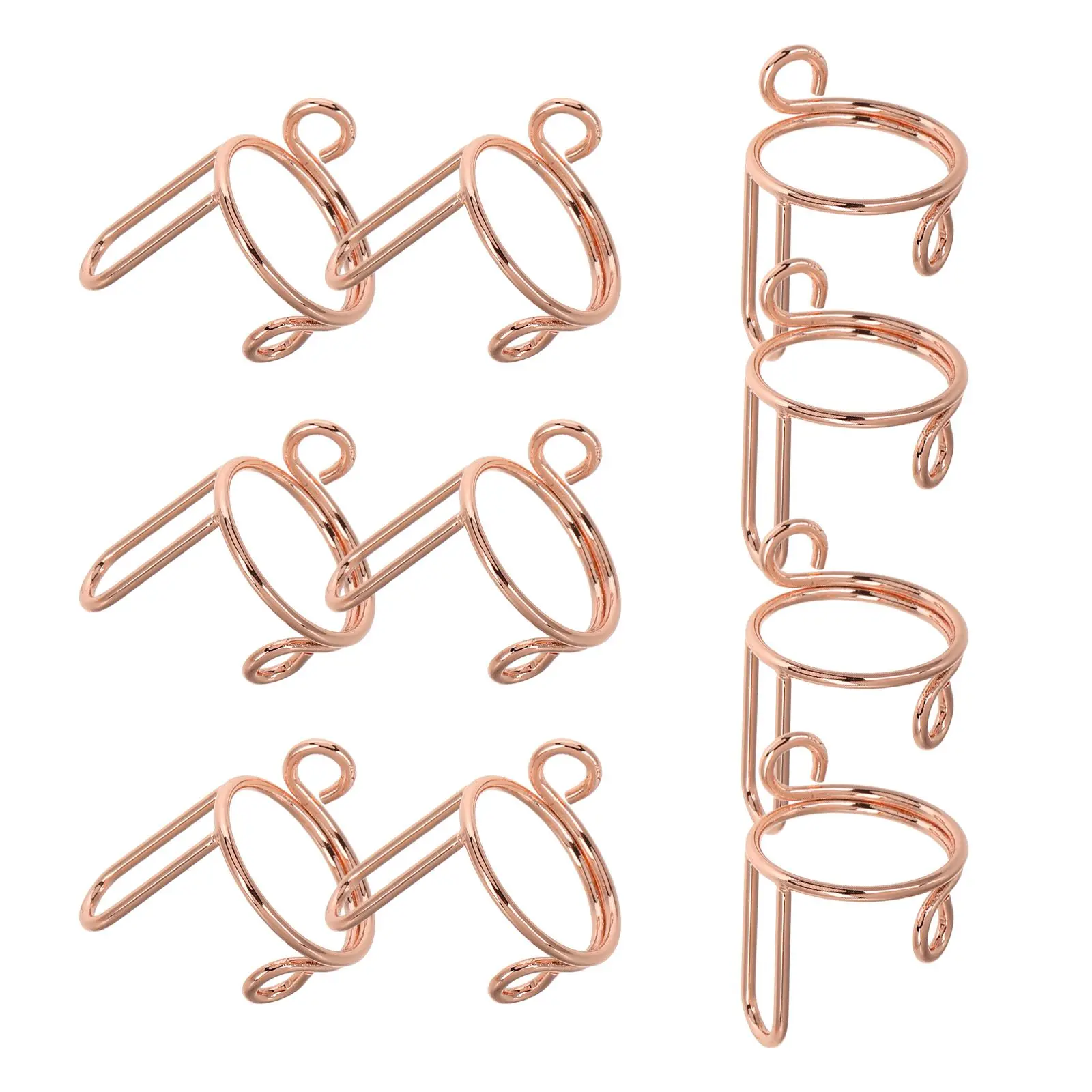 

10 Pcs Nail Rings Metal Fingernail Rings Detachable Copper Material Manicure Parties Weddings Nail Decoration Kit Jewelry Hoop