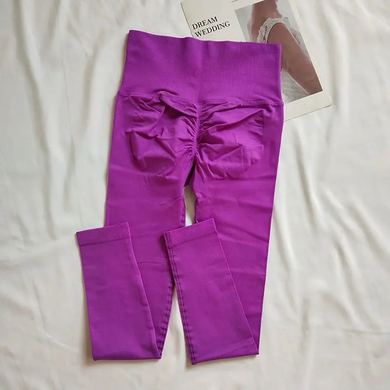 Sexy High-Waist Seamless Yoga Pants Butt Lifting Stretch Fitness Tights for Workout Sports Gym Outdoor Women's fitness leggings