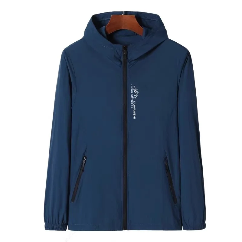 

Outdoor Ice Silk UV Protection Jaet Men's Summer Lightweight Breathable Fiing Hooded Sun Protection Couple's Outerwear