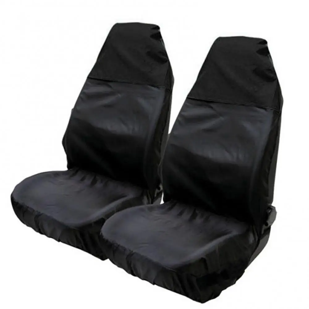 Seat Cover Waterproof 2Pcs Universal Car Auto Van Heavy Duty Protector Case