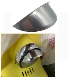 Chrome Metal Universal Motorcycle Headlight Visor 5.2