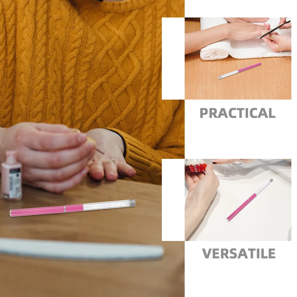 2 قطعة قلم تلميع العناية بالأظافر متعدد الوظائف أداة مانيكير لتلميع دقيق لإصلاح البشرة طحن لصالون المنزل استخدام الأظافر #6