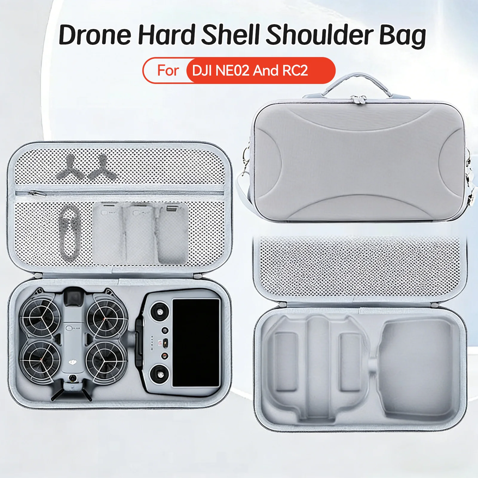 

Hard Case for DJI Neo 2, Explosion-Proof Shockproof Travel Bag, Portable Waterproof Shoulder Suitcase for Drone Accessories