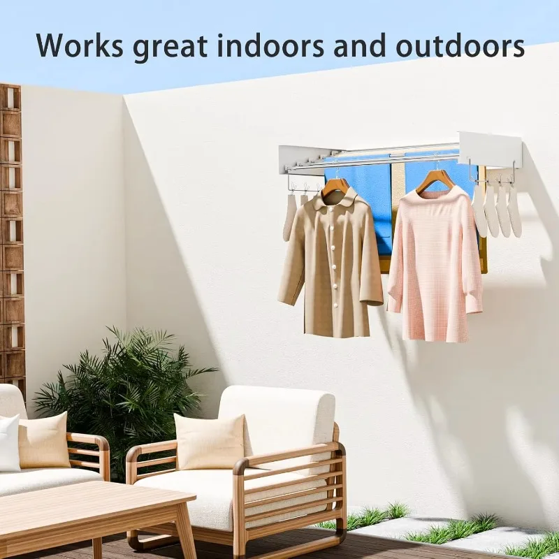 Wall-mounted protective towel rack dryer space-saving foldable drying rack bathroom laundry