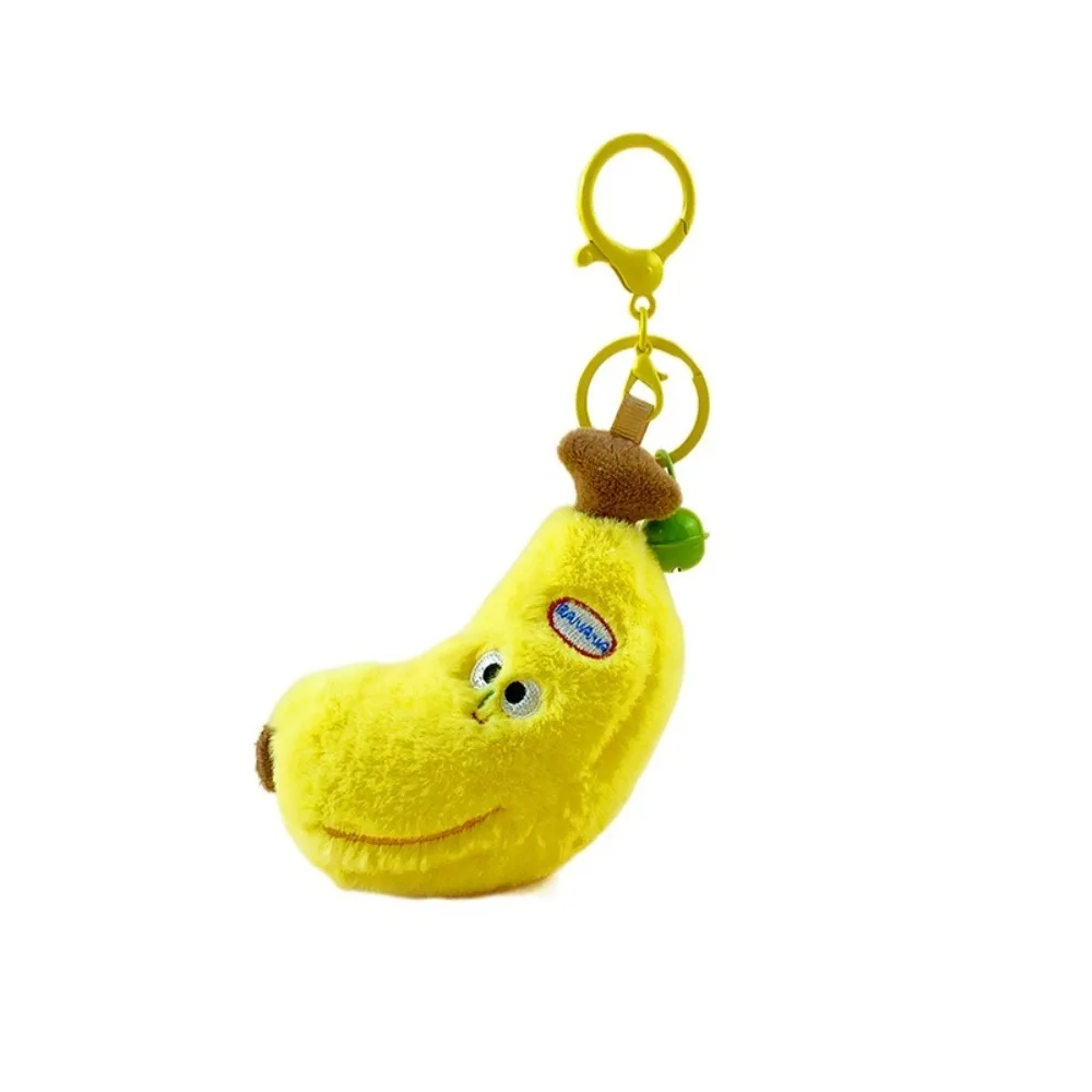 

PP Cotton Banana Plush Hanging Pendants Fluffy Soft Banana Plush Stuffed Toy Hanging Decoration Sound Plush Banana Keychain
