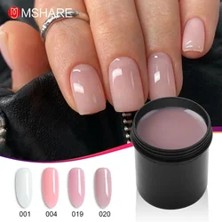 MSHARE Nude Uv Builder  for Extension Builder In a Bottle Self Leveling Alignment Caramel Milky White Low Burn 142g