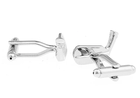 Sport Design Golf Club Cufflinks Non-rusting Silver Color Cuff Links Wholesale&retail Quality Brass Material