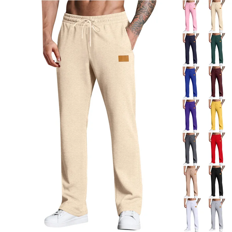 

2026 spring autumn New men Loose wide-leg pants comfortable Sports Casual straight-leg pants Men's Breathability Casual Trousers
