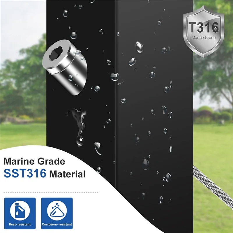 A08F-24Pack Beveled Angle Washers 9Mm, 33° Handrail Angle Washer Max For 8Mm Cable Railing Hardware Kit, For Stair Deck Metal