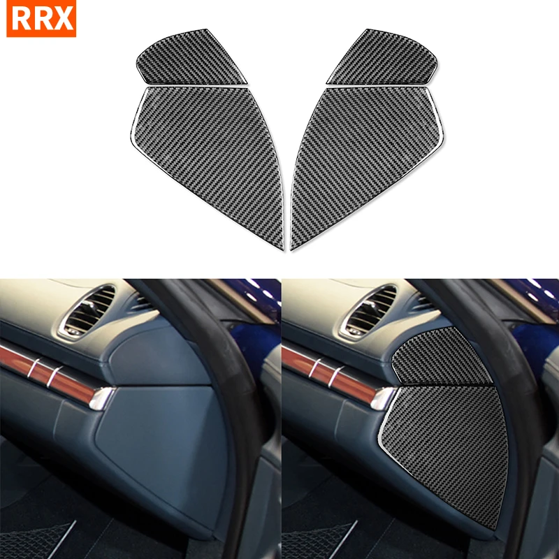 

For Porsche 718 982 Cayman Boxster T S GTS GT4 Spyder RS 2016-2022 Car Front Doors Slot Panel Carbon Fiber Sticker Accessories