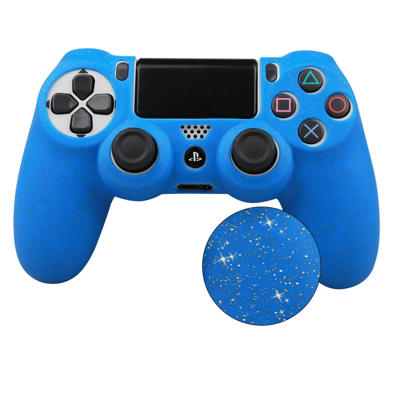 Splangle-Fundas protectoras de silicona suave para mando de PS4, funda protectora para mando de videojuegos