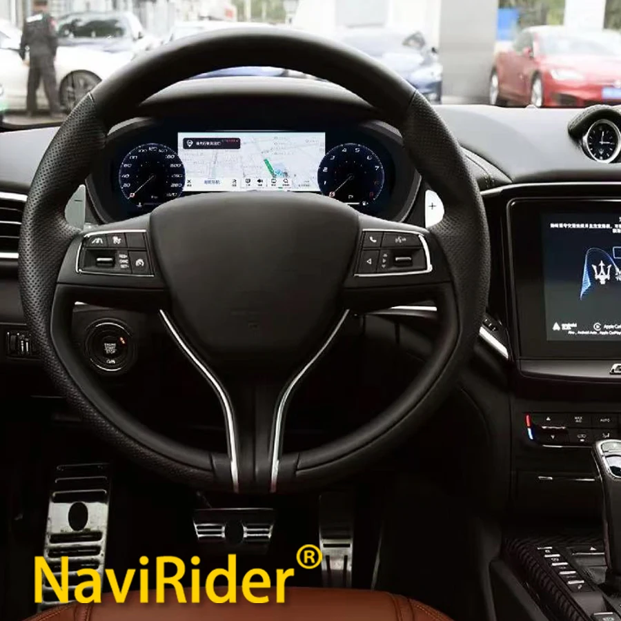 For Maserati Ghibli 2014-2020 Cluster Carplay Digital Dashboard GPS Speedometer LCD Instrument Panel Virtual Cockpit Tachometer
