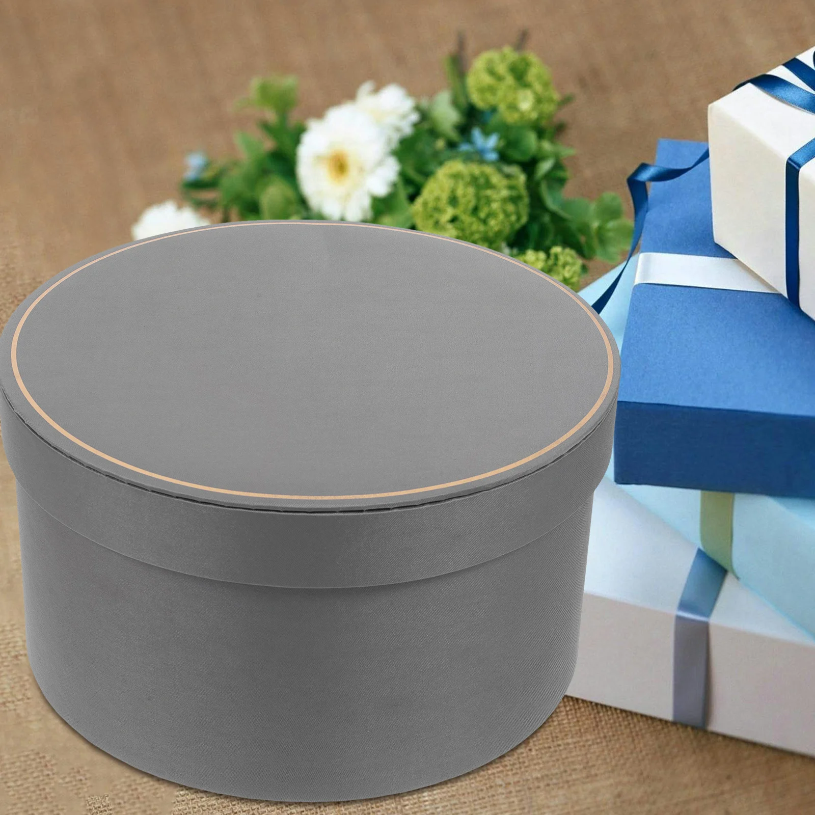 Round Gift Packing Box Simple Design Decorative Gift Box for Valentine's Day Wedding Party Favor Candy Jewelry Packaging