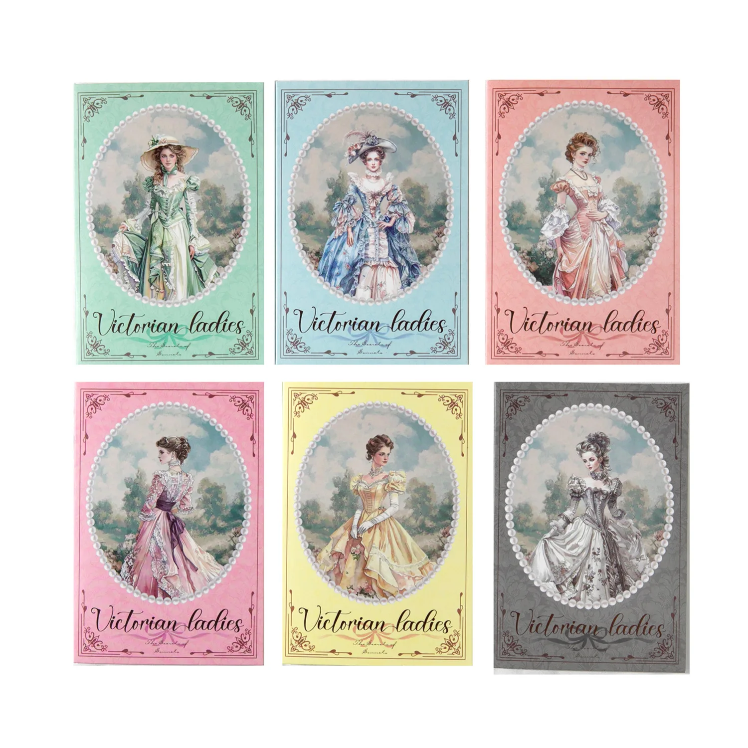 

6packs/1lot Kawaii Scrapbook Sticker Chunfu skirt Scrapbooking Supplies Planner Decorative Stationery Sticker
