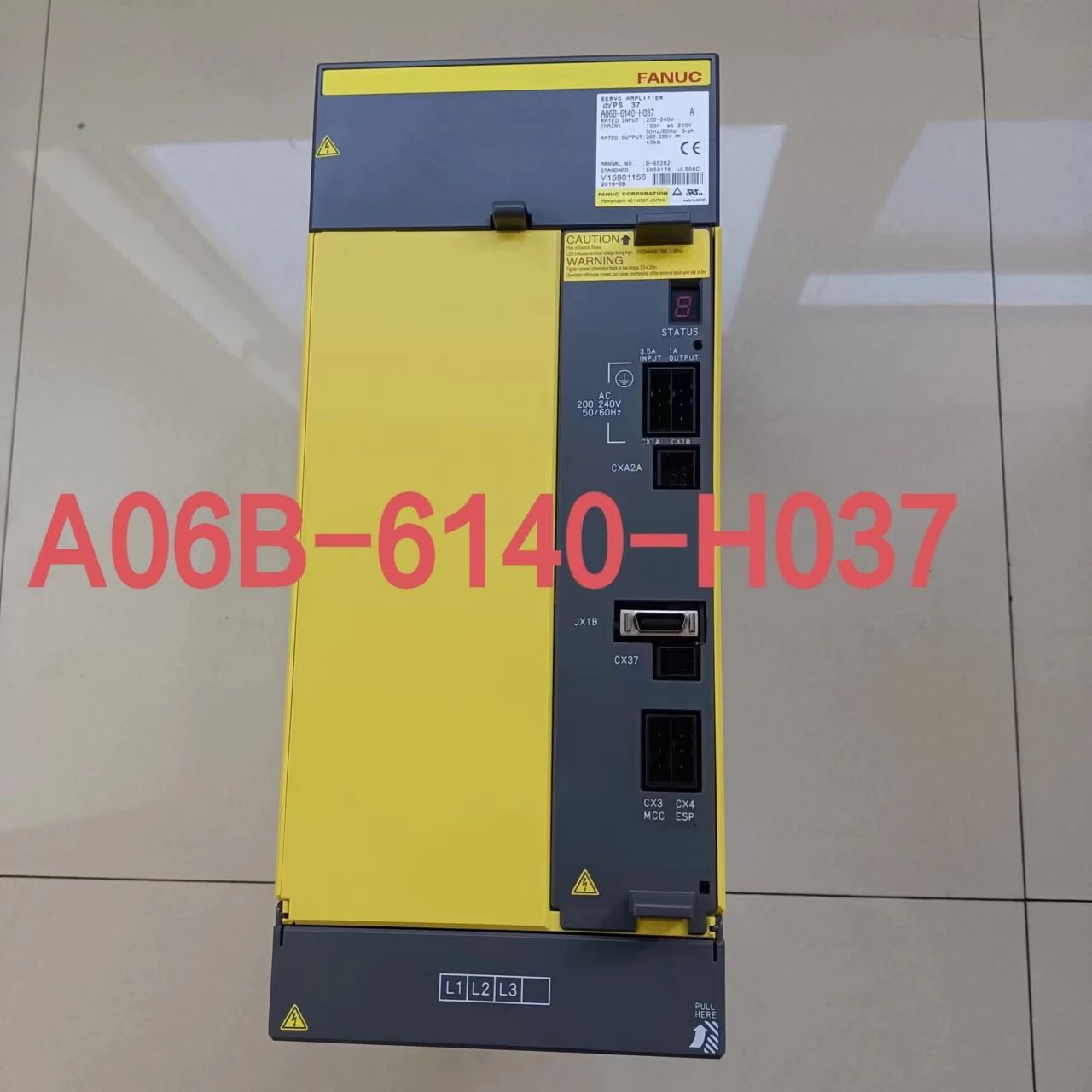 

A06B-6140-H037 FANUC power supply, the second-hand test is intact, and the test video is provided before delivery.