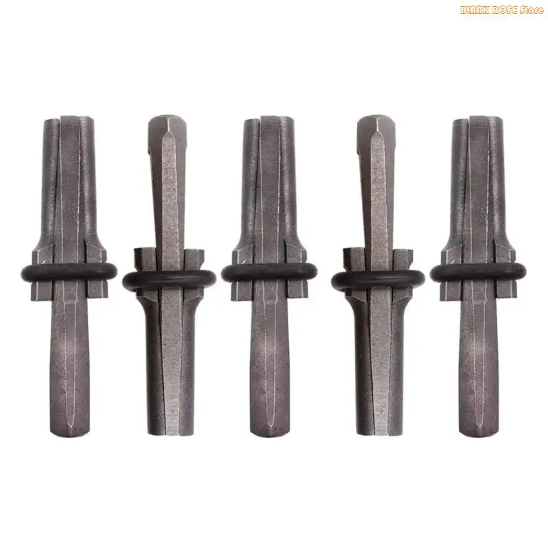 

K1ae 5pcs клинья и прокладки тяжелый инструмент для расщепления камня для бетонных каменных сплиттеров Мраморные граниты ручной