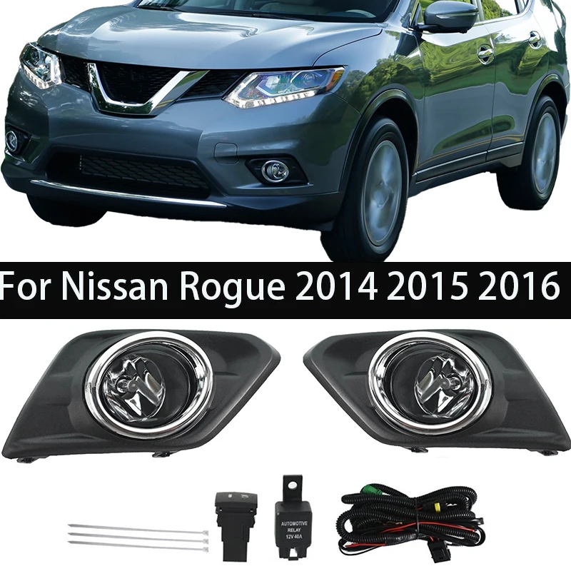 

1 set Car Front Bumper Fog Light Assembly For Nissan X-Trail 2014 2015 2016 Fog Lamp