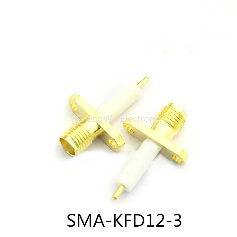 

5pcs SMA-KFD12-3 Rhombus Famale RF Radio Frequency Connector Two-hole Fixed Flange 12mm Electrical Insulator