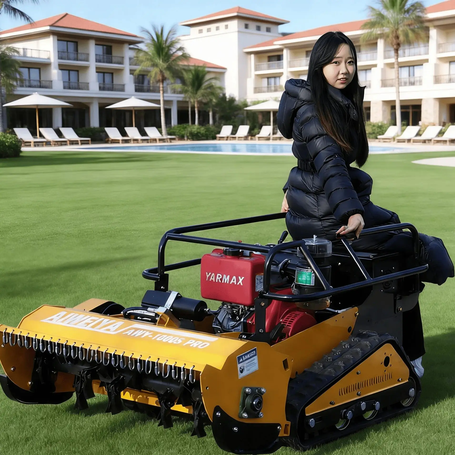 

Customized Imported engine hydraulic lifting mower 800mm wide flail type easy to start flail mower care winter snow removal