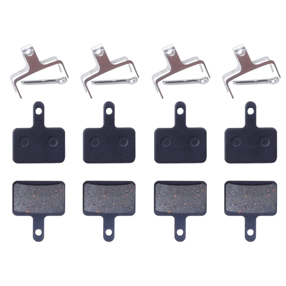 4pairs Semi-Metallic Bicycle Brake Pads For Shimano B01S M375 M395 M446 M485 M486 M416 MTB Bike Cycling Brake Pad Part