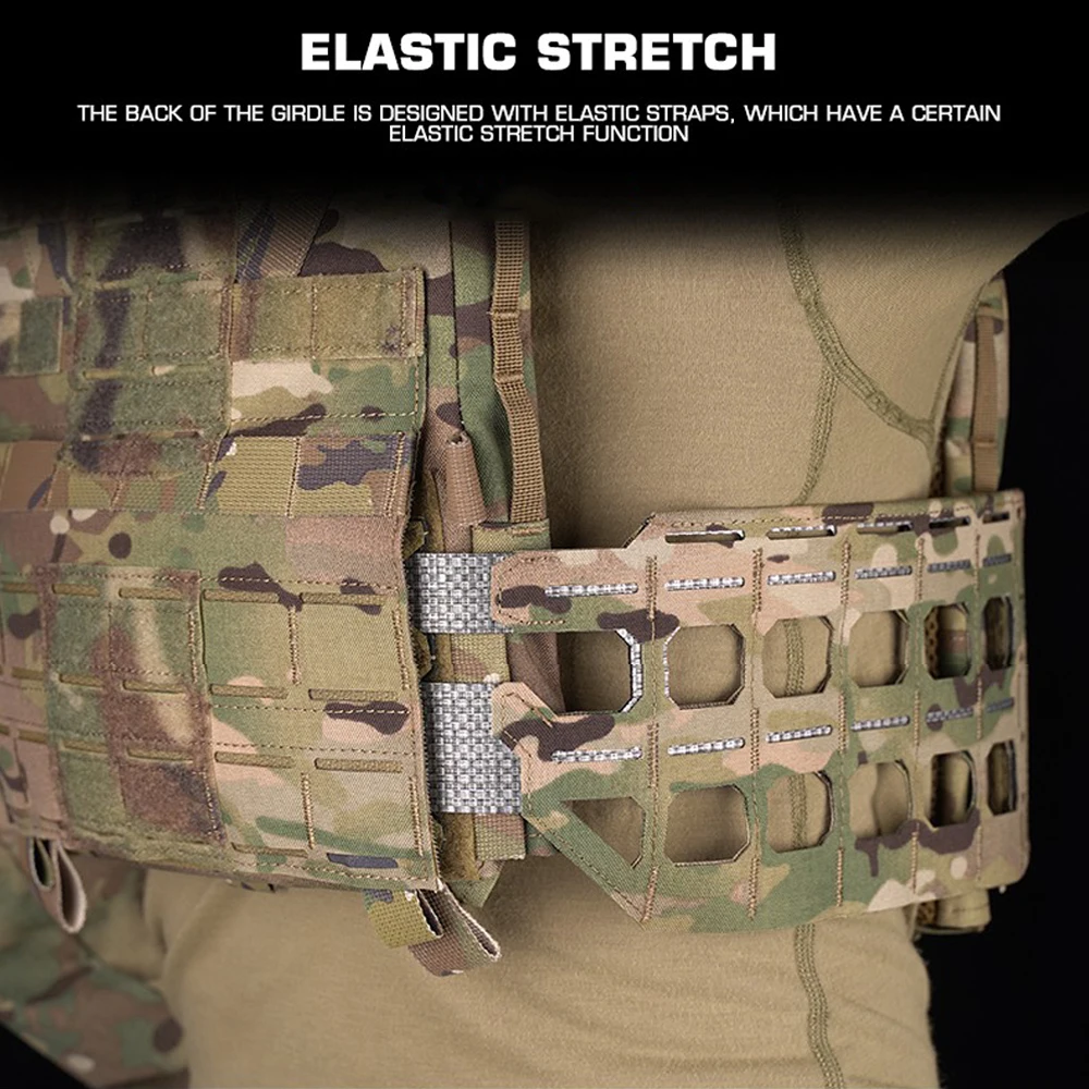 KZ Style Tactical Plate Carrier Cummerbund MOLLE Belt Camo Vest Girdle Adapter Airsoft Hunting Gear Sturdy No Deformation