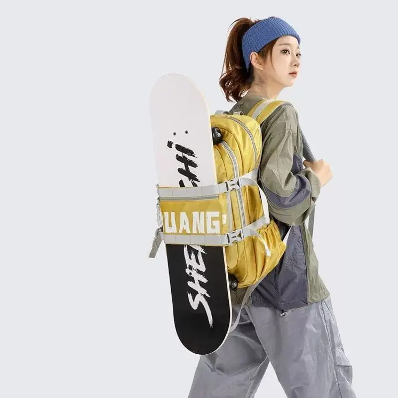 Skateboard Bag, Ski Equipment Storage Bag, Large Capacity Men's and Women's Sports Backpacks, School Backpacks for Boys/ Girls
