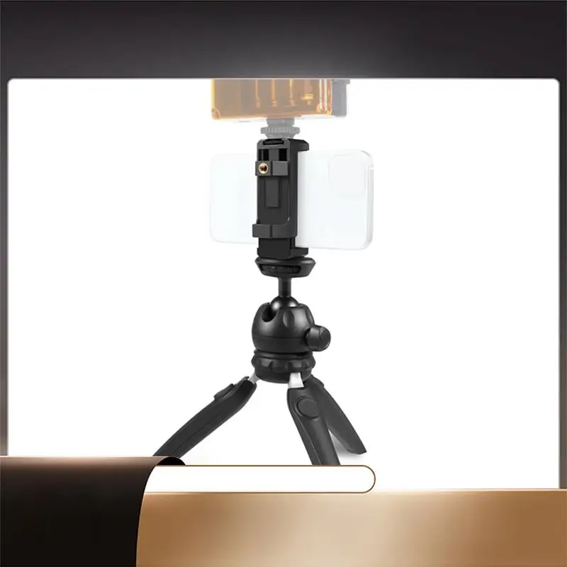 

1 PCS Multifunctional Portable Mini Bracket VLOG Live Stabilizer Tripod Steady Shot Anti-Shake Bracket With Phone Clip, Blue-N35