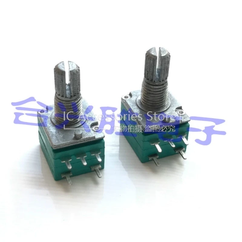 1PCS 12 Type Single B50K Computer Speaker Power Amplifier Audio Volume Precision Potentiometer With Switch Shaft Length 15MM