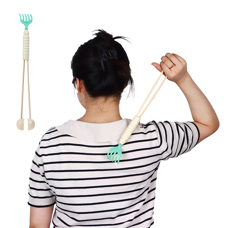 Portable Body Massage Hammer Bamboo Knock Back Neck Waist Leg Relax Home Hammer Massage Stick Health CareDouble Ends Hammer Hand