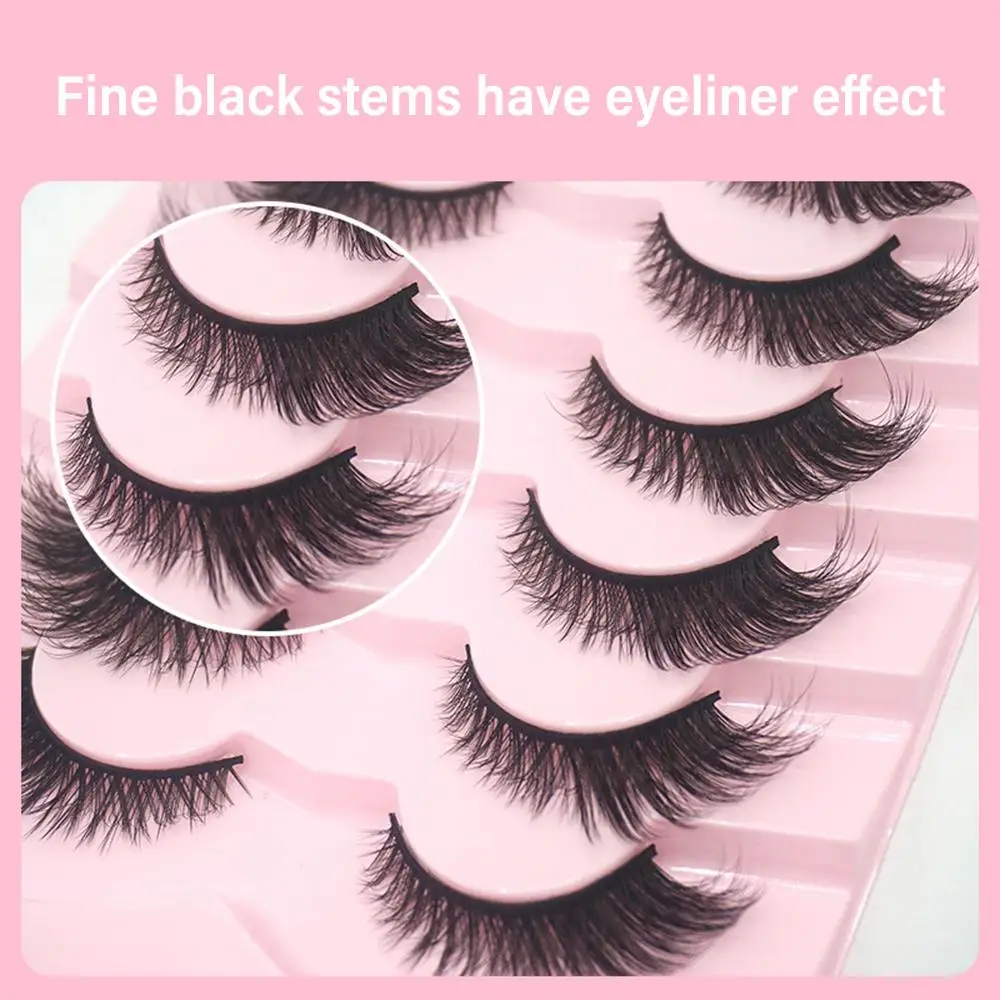 Weiche Engelsflügel-Wimpern, natürliches Aussehen, Fuchs-Augen-Wimpern, sieht aus wie Verlängerungen, Katzenaugen-Wimpern, feenhafte falsche Wimpern