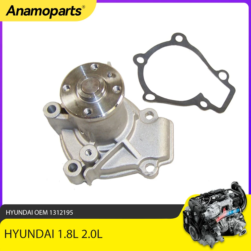 

Engine Water Pump Fit 1.8 L 2.0 L For Hyundai Kia Elantra Tiburon Soul Sportage Spectra5 1.8L 2.0L L4 DOHC 16v 96-12 OEM 1462020