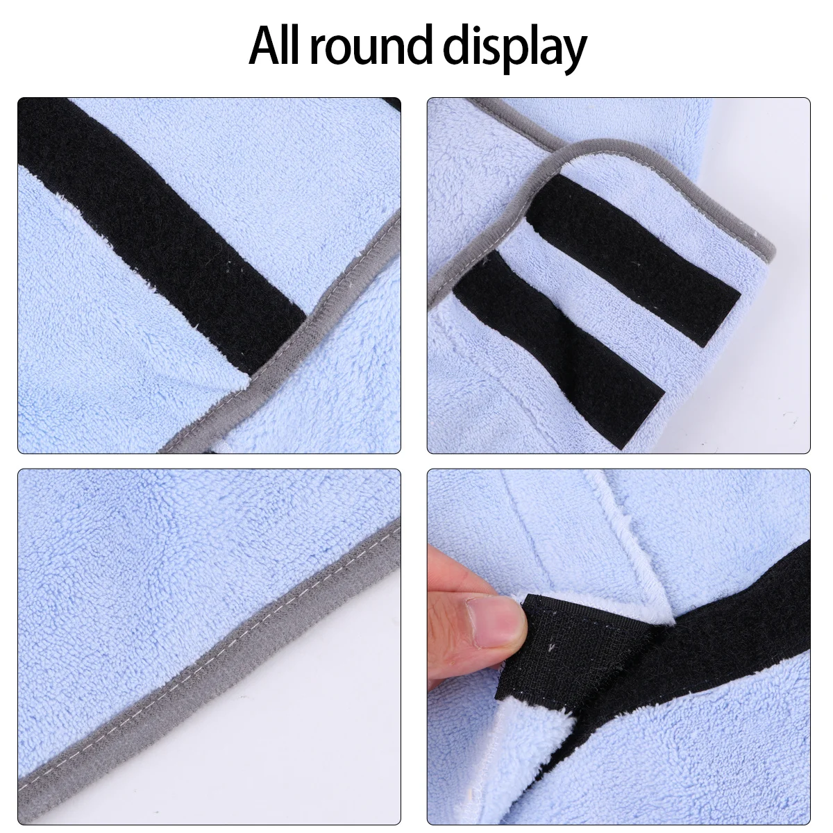 

Pet Puppy Bathrobe Super Absorbent Thickened Warm Dog Drying Robe Quick Drying Towel Multiple Sizes Colors Available