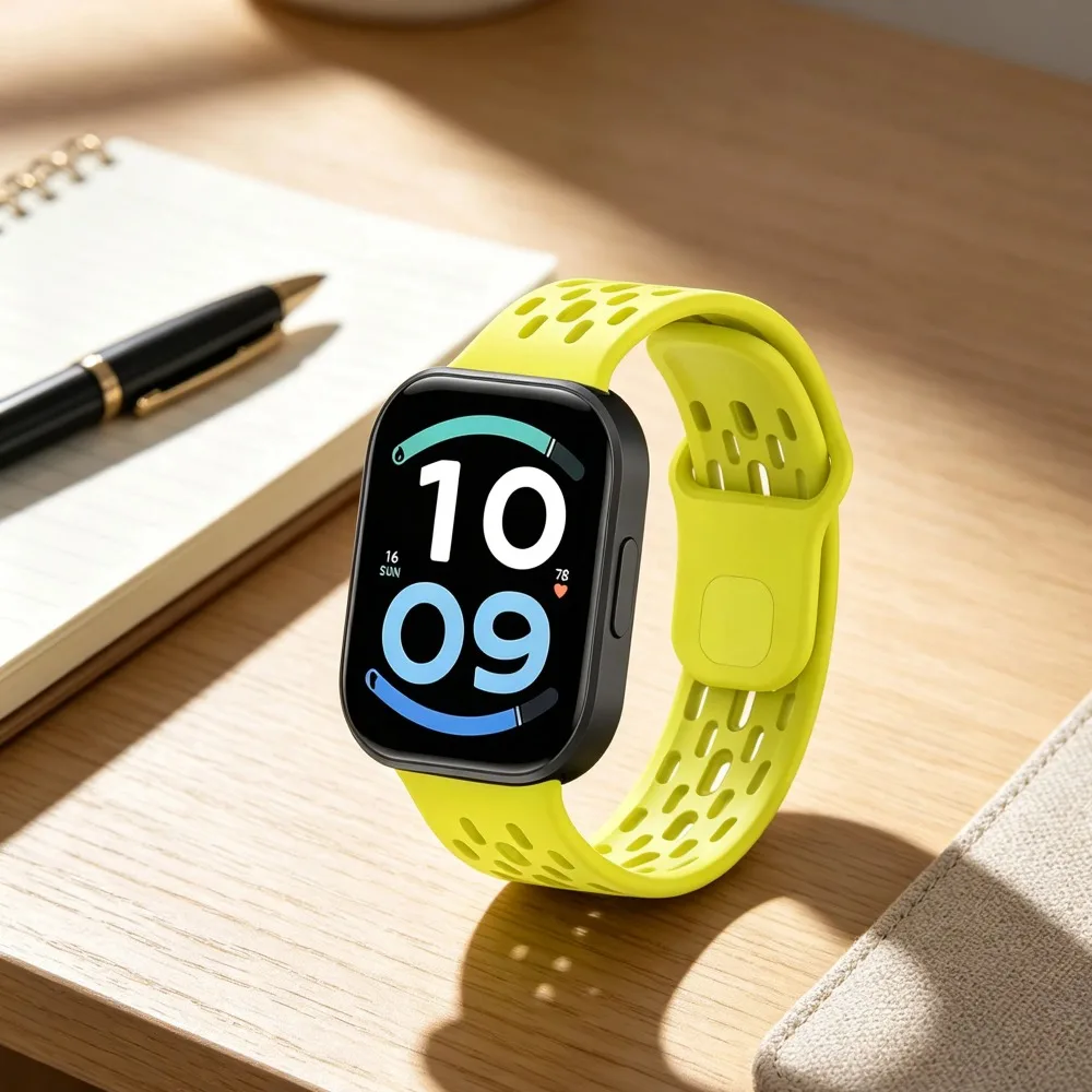 Breathable Silicone Strap For Redmi Watch 6 Active/Lite/6 5 4 Replacement Bracelet Wristband For Xiaomi Mi Band 10-9-8 Pro Belt