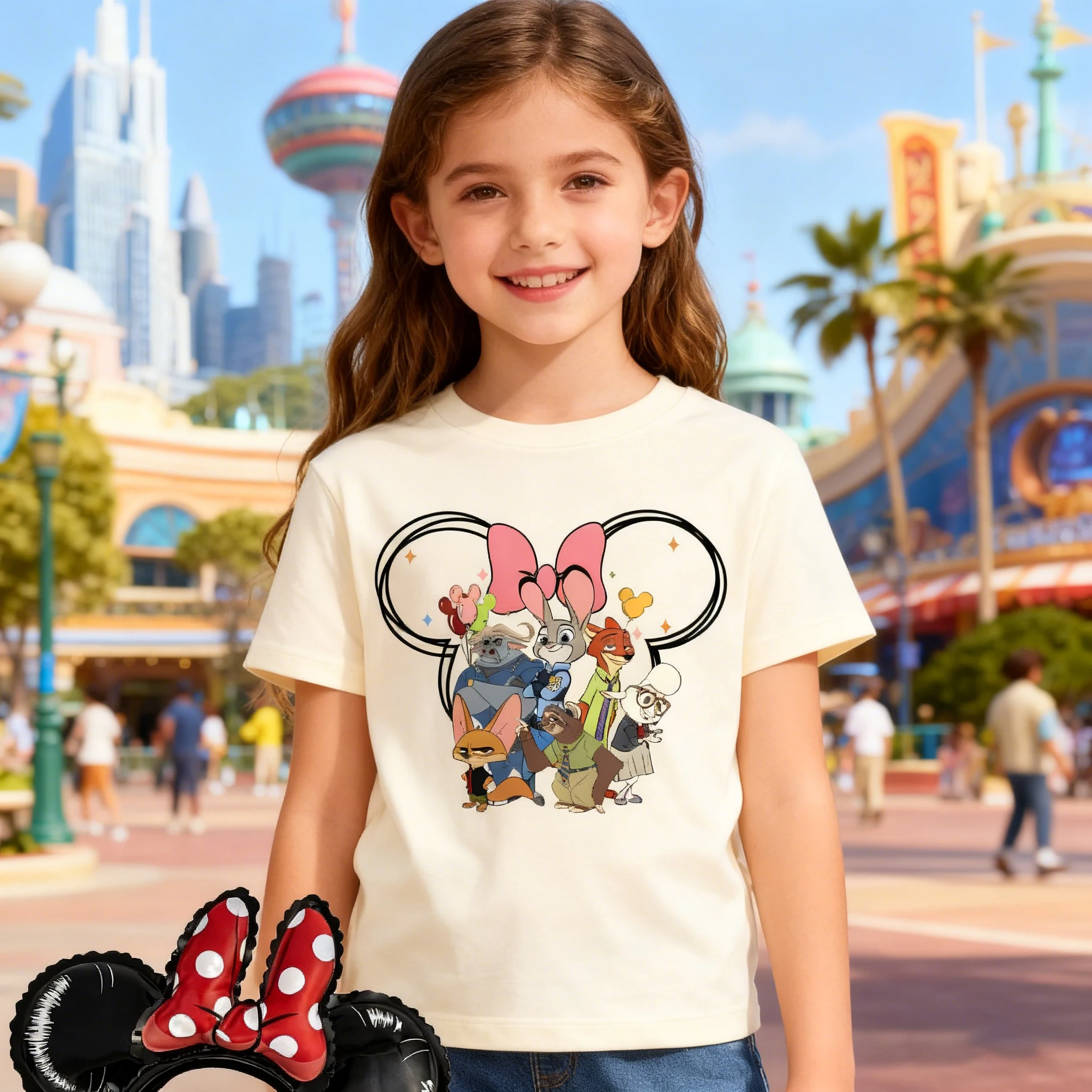 

Футболка Disney Zootopia 2, семейный комплект, одинаковый хлопковый комплект для родителей и детей с короткими рукавами, Джуди Кролик Ник Фокс, повседневный летний топ