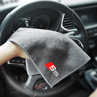 1Pcs Suede Fleece Microfiber Wash Towel Car Styling Cleaning Rag Cloth For Audi Q2 Q3 Q5 Q7 TT S3 S4 S5 S6 S7 Auto Accessories