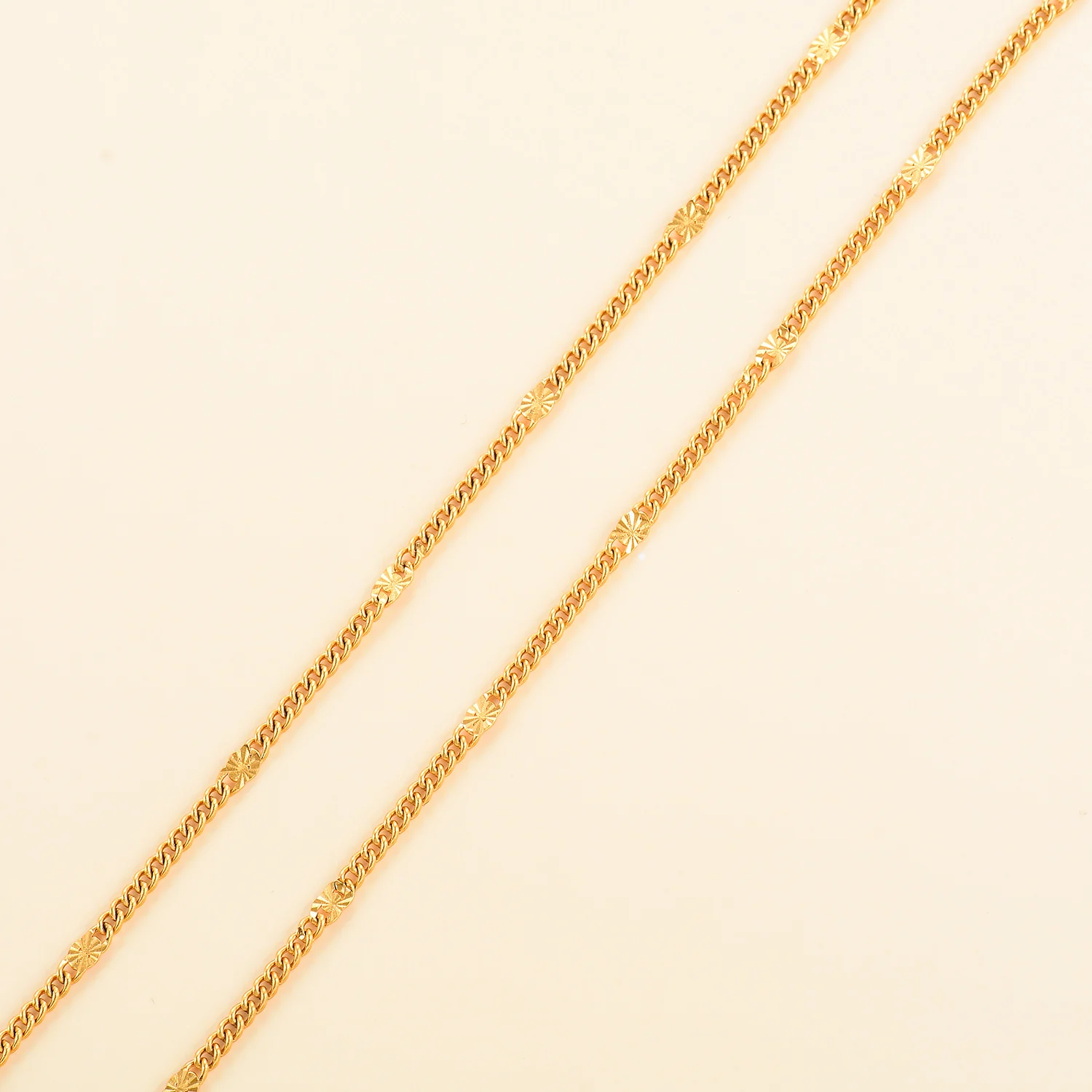 Dünne Halskette aus Edelstahl, Paillettenkette, Flachketten, kreative DIY-Bauteile für Schmuckzubehör. – Detail 6