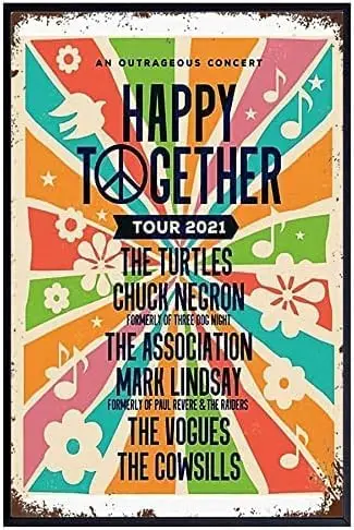 QCJRIS The Happy Together 2021 Wall Art Decor Posters Abstract Gifts Nautical Delight Farm Unframed 8x12Inch sign sign