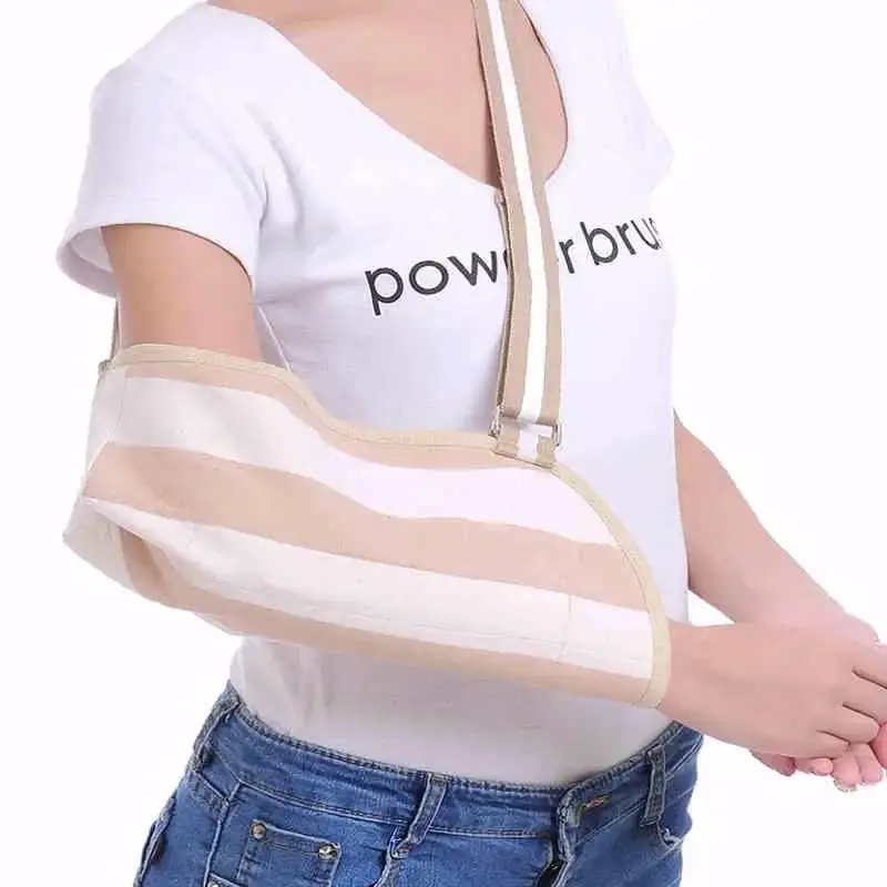Breathable Forearm Sling, Shoulder Immobilization Support Strap, Arm & Clavicle Stabilizer Brace for Injury Recovery