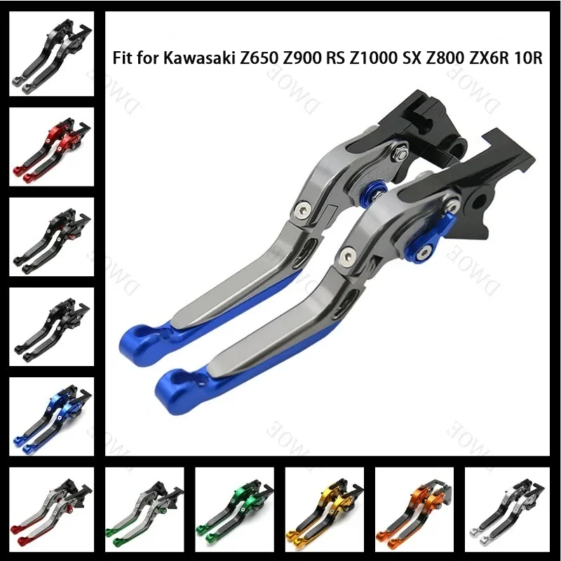 

Motorcycle CNC Extendable Handlebar Adjustable Folding Brake Clutch Levers for Kawasaki Z650 Z900 RS Z1000 SX Z800 ZX6R 10R