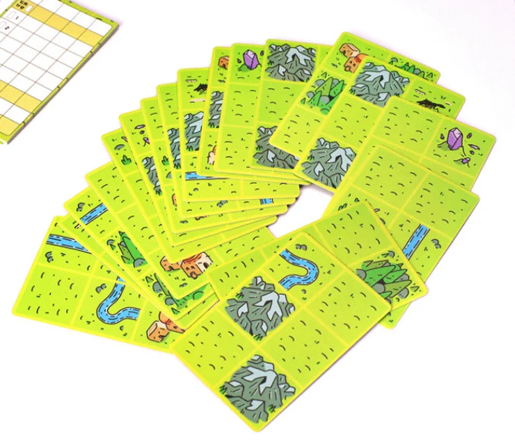 Confusing Lands Whimsical Themed Travel Size Board Game You Can Play Anywhere - 2 Player Strategy Party Board Game - view 5