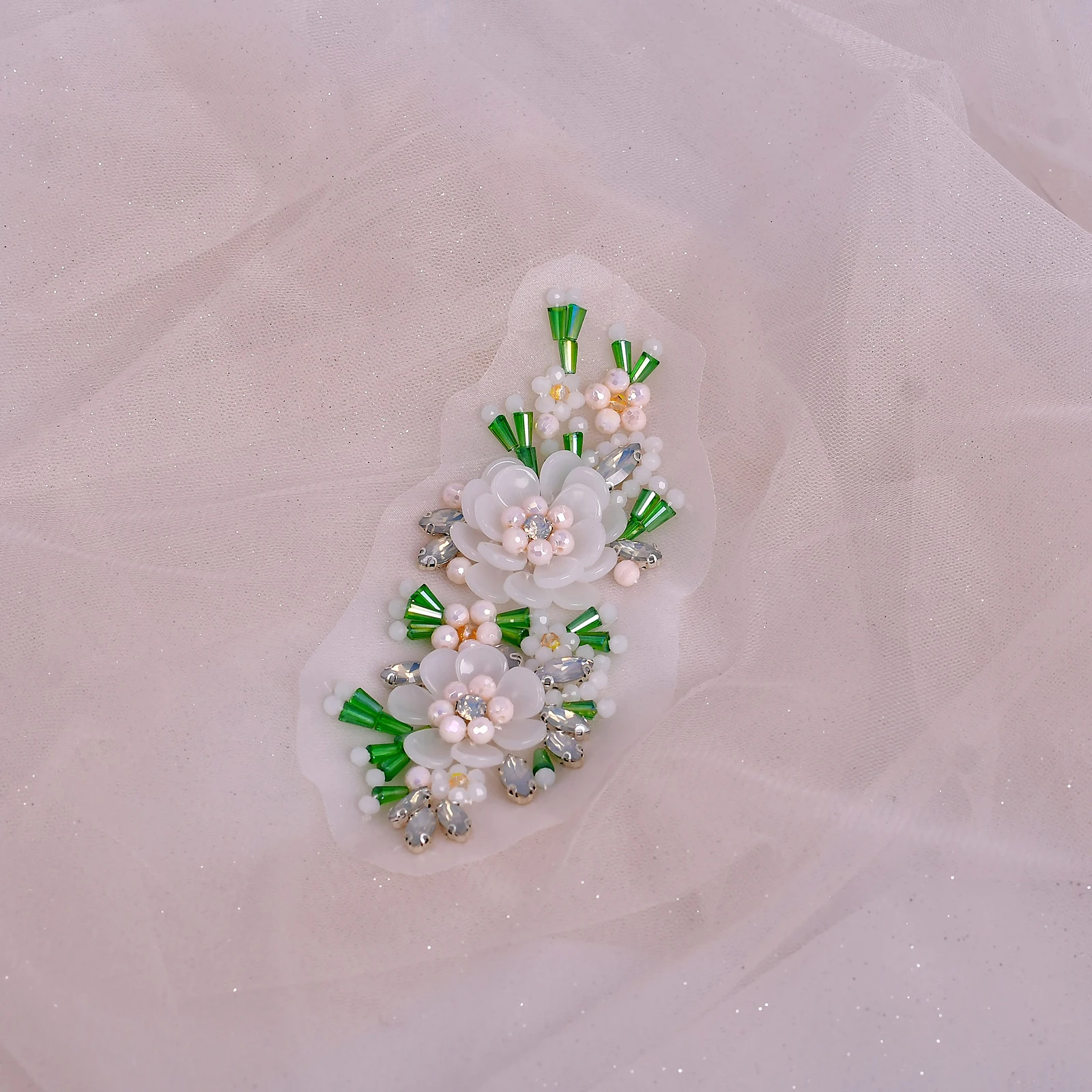 

Hand-Sewn Flower Patches, Suit Formal Wear Appliques, DIY Wedding Accessories, Customizable for Cutting and Sewing SP247